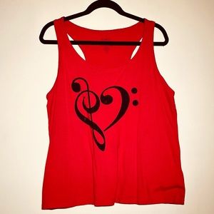 Clef Heart Tank Top